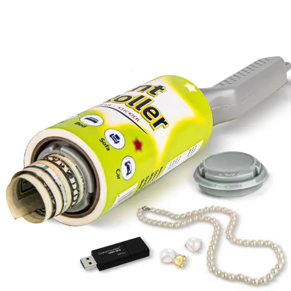 Travel Lint Roller Diversion Safe with Hidden Compartment