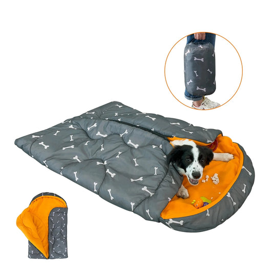 Camping Pet Sleeping Bag | Cozy Cat and Dog Pad for Traveling Paws