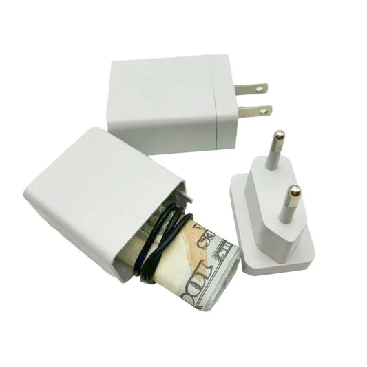 Fake USB Wall Charger Diversion Safe with Hidden Compartment