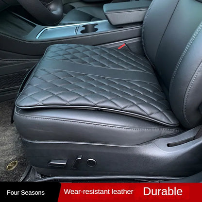 Leather Car Seat Cover with Pockets Truck Seat Cushion