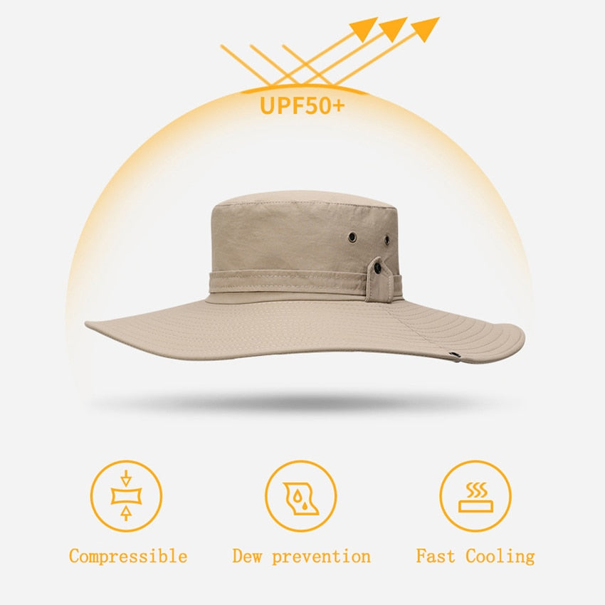 Outdoor Cowboy Bucket Hat | Camping, Fishing, Hiking, Beach Cap