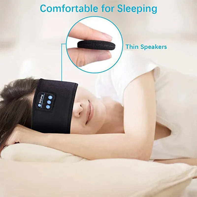 Bluetooth Speaker Headband | Sleep Mask with Wireless Headphones
