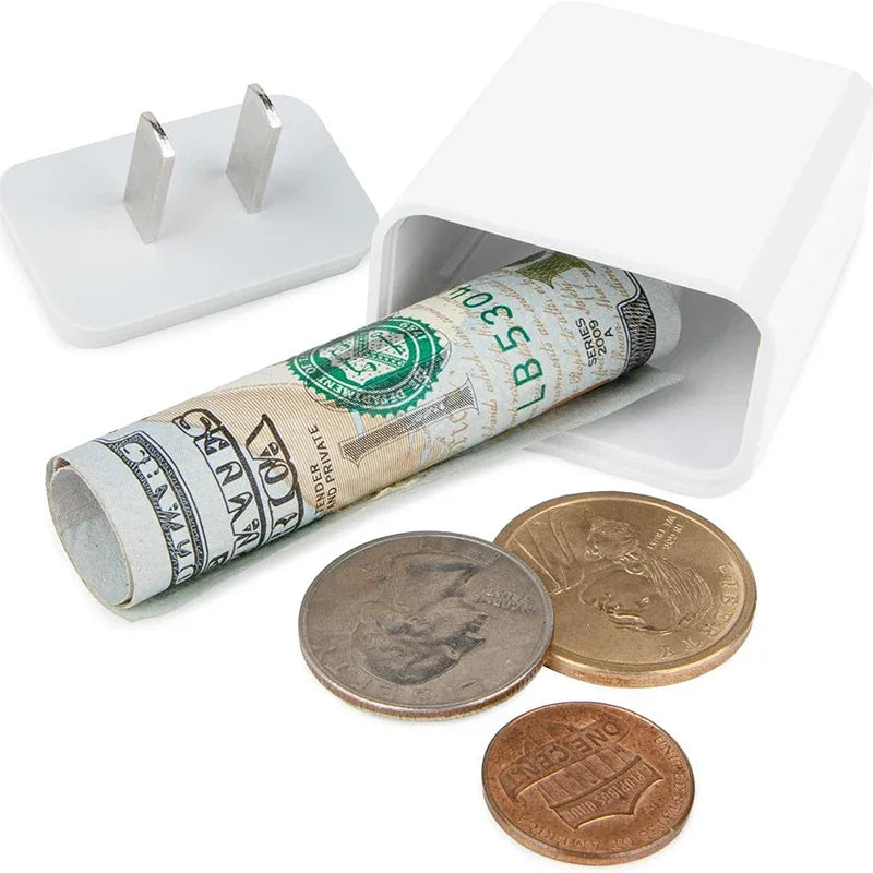 Fake USB Wall Charger Diversion Safe with Hidden Compartment