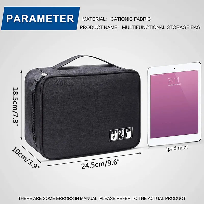 Portable Digital Storage Bag | Waterproof Gadget Organizer | Electronics Accessories Pouch Encompass RL