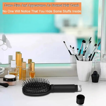 Hidden Compartment Hair Brush – Travel Diversion Safe for Cash, Jewelry & Small Valuables