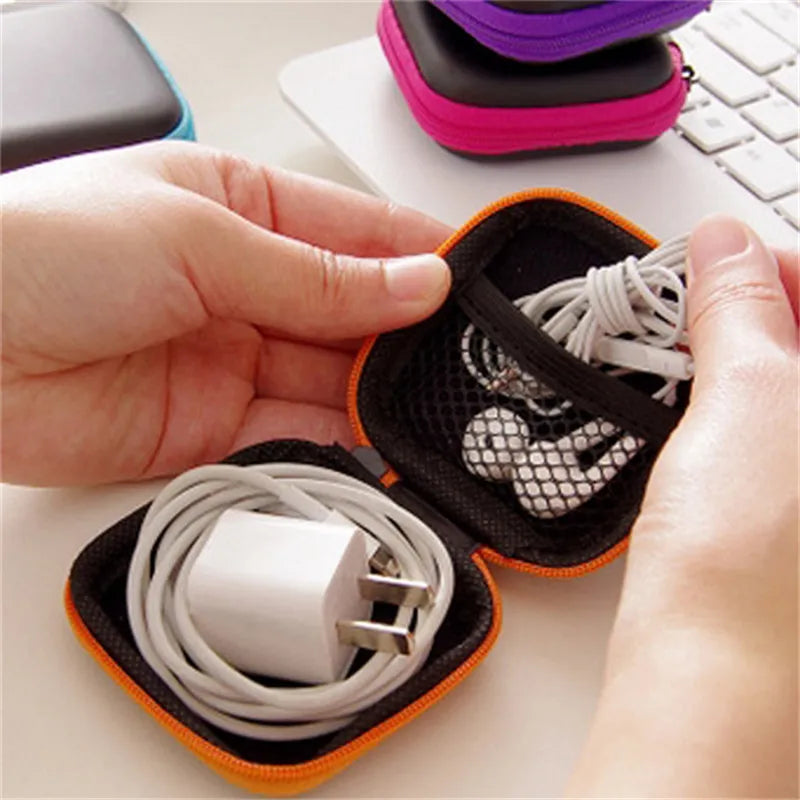 Mini Earphone Case Portable Earbuds Carrying Case
