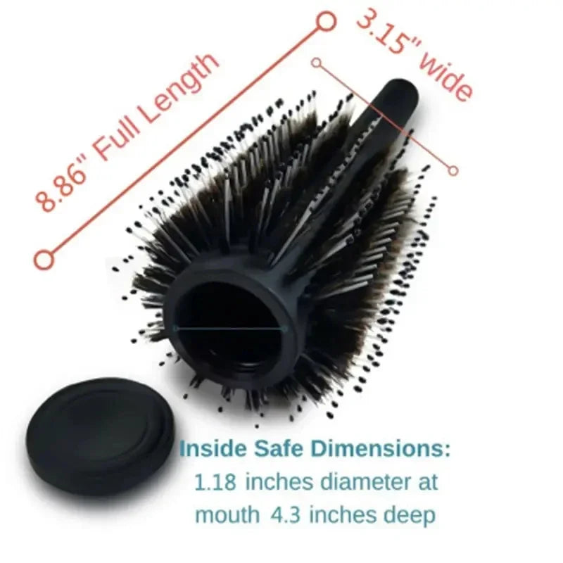 Hidden Compartment Hairbrush Travel Diversion Safe for Cash & Valuables