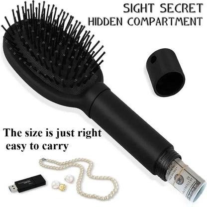 Hidden Compartment Hair Brush – Travel Diversion Safe for Cash, Jewelry & Small Valuables