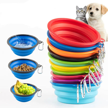 Large Collapsible Dog Food Bowl | Travel-Friendly Pet Feeding Dish Encompass RL
