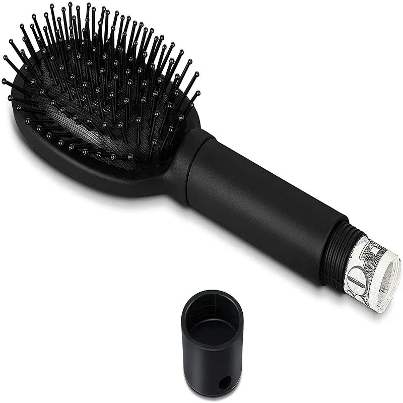 Hidden Compartment Hair Brush – Travel Diversion Safe for Cash, Jewelry & Small Valuables