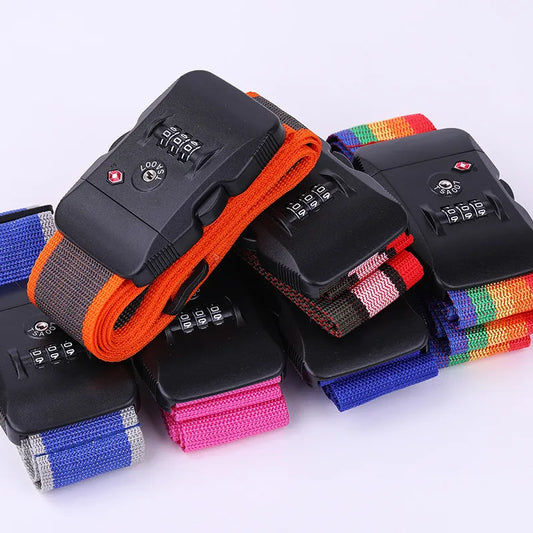 TSA-Approved Luggage Straps with Combination Lock