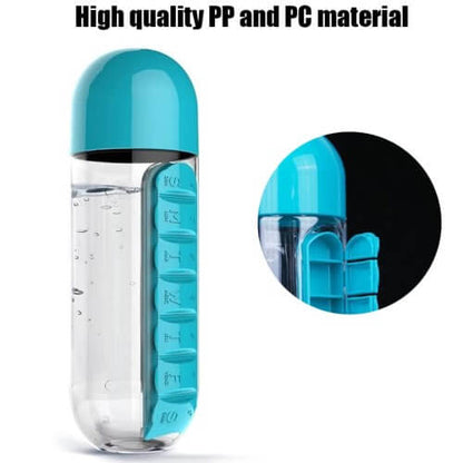 Water Bottle with Pill Holder | Pill Organizer Water Bottles