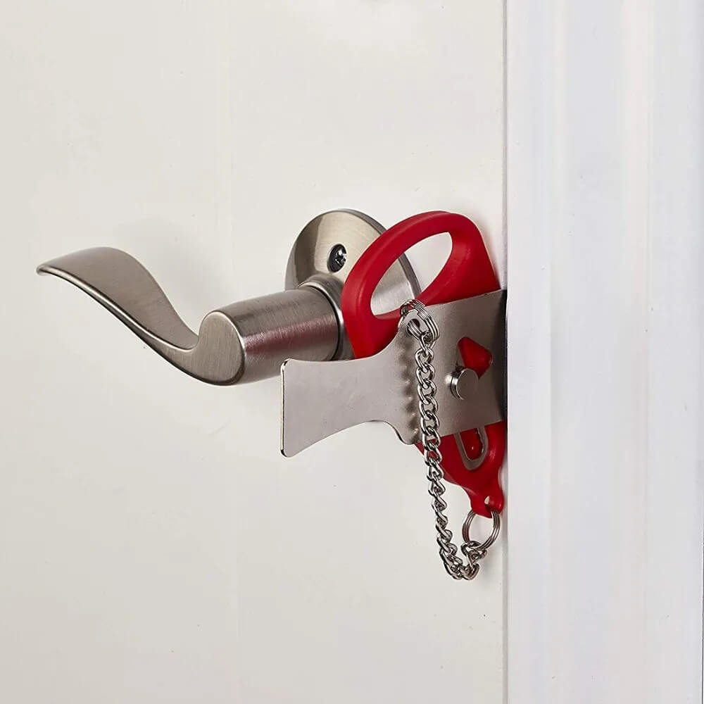Portable Door Lock For Hotel Room Security Lock From Inside
