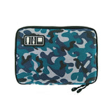 Electronic Accessories Travel Organizer Bag | Cable Cords Storage Case - Blue Camo - Travel Bags Encompass RL