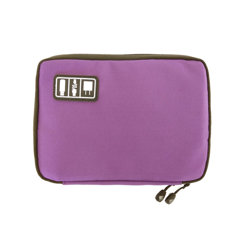 Electronic Organizer Travel Cable Organizer Bag for Hard Drives, Cables, Charger Purple Single (97929479)