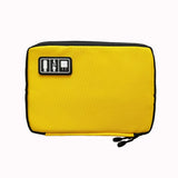 Electronic Accessories Travel Organizer Bag | Cable Cords Storage Case - Yellow - Travel Bags Encompass RL