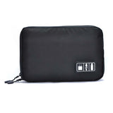 Electronic Accessories Travel Organizer Bag | Cable Cords Storage Case - Black - Travel Bags Encompass RL