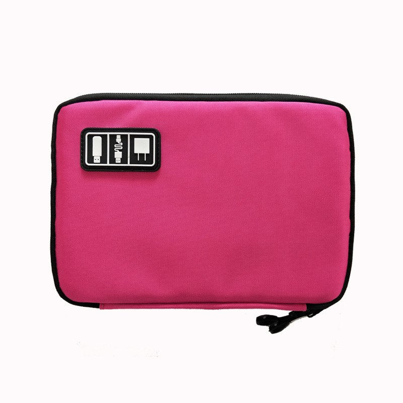  Electronic Organizer, Travel Cable Organizer Bag Pouch  Electronic Accessories Carry Case Portable Waterproof Storage Bag for  Cable, Cord, Charger, Spring Pink Stripe Rose Flower : Electronics