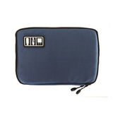 Electronic Accessories Travel Organizer Bag | Cable Cords Storage Case - Navy - Travel Bags Encompass RL