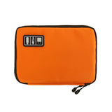 Electronic Accessories Travel Organizer Bag | Cable Cords Storage Case - Orange - Travel Bags Encompass RL