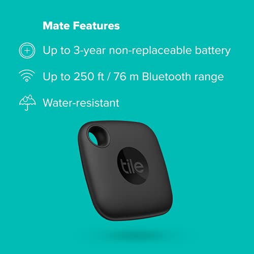 Bluetooth Tracker for Travel | Tile Mate Black Tile