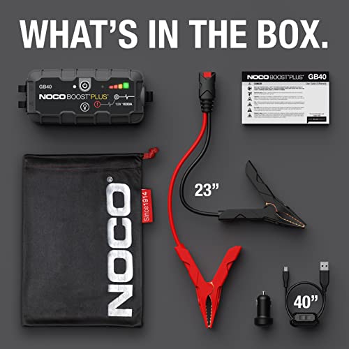 NOCO Portable Car Battery Jump Starter | Boost Plus 1000A