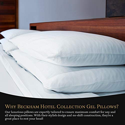  Beckham Hotel Collection Bed Pillows King Size Set of 2 - Down  Alternative Bedding Gel Cooling Big Pillow for Back, Stomach or Side  Sleepers : Home & Kitchen