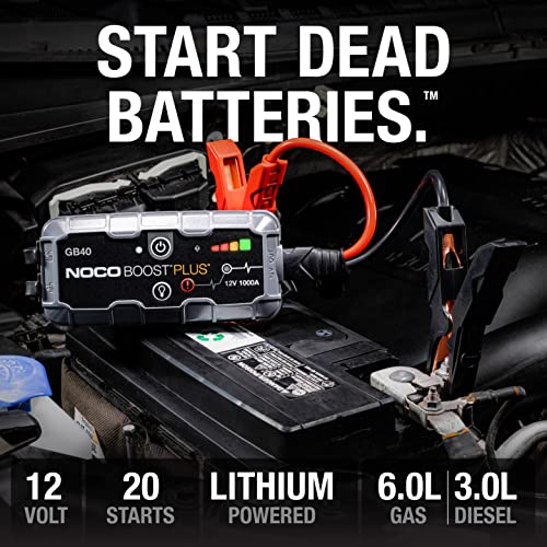 NOCO Portable Car Battery Jump Starter | Boost Plus 1000A