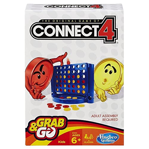 Connect 4 Grab and Go Game | Travel-Friendly Entertainment Hasbro Gaming