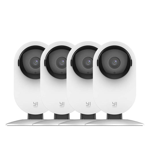 YI 4pc Home Camera 1080p Wi-Fi IP Security Surveillance Smart System YI