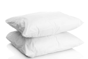 Digital Decor Set of Two 100% Cotton Hotel Down-Alternative Made in USA Pillows - Three Comfort Levels! (Queen, Gold/Medium)