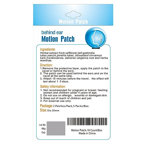 MQ Motion Sickness Patch | Natural Relief for Travel Nausea