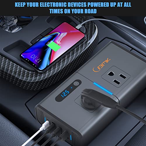 BMK 200W Car Power Inverter Cigarette Lighter Plug Adapter
