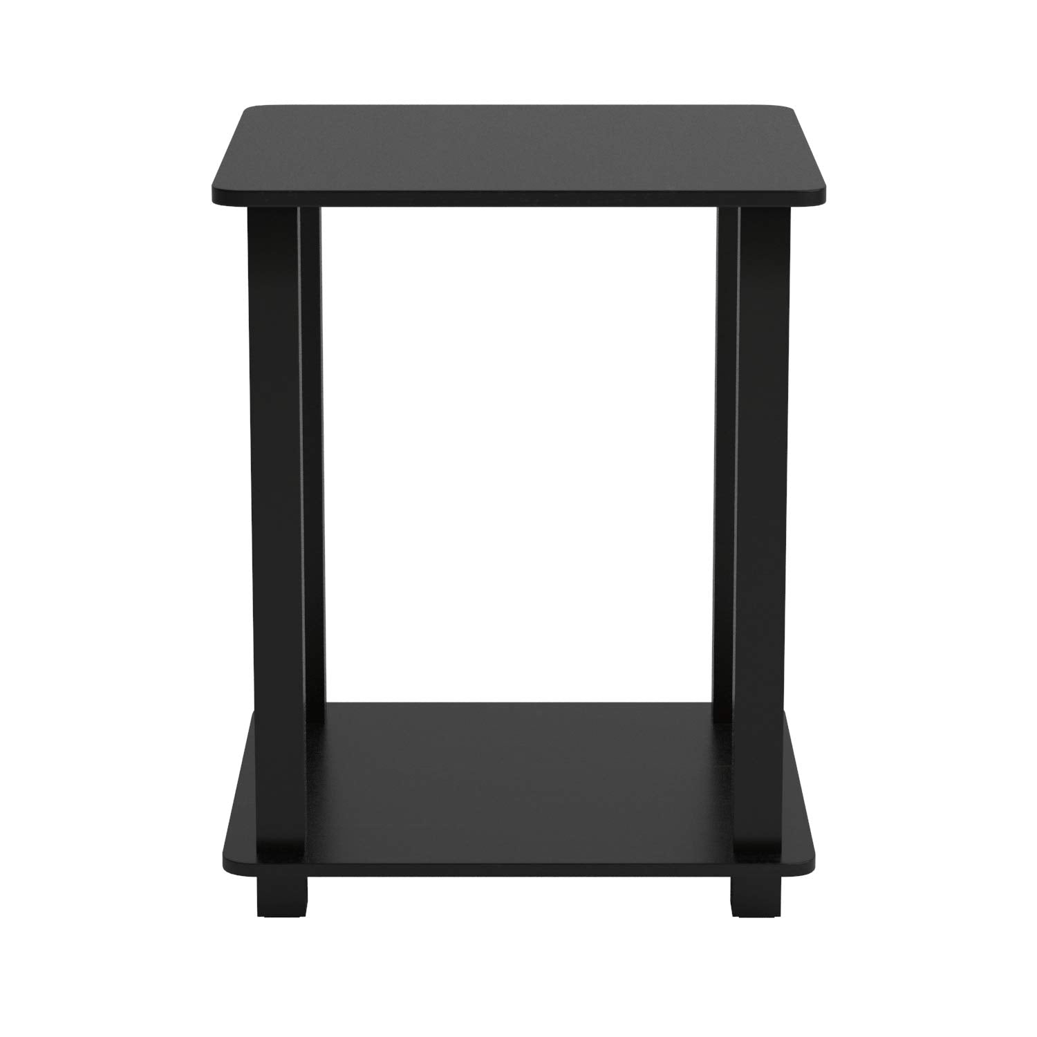 Furinno Simplistic End Table, Espresso/Black Furinno
