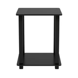 Furinno Simplistic End Table, Espresso/Black