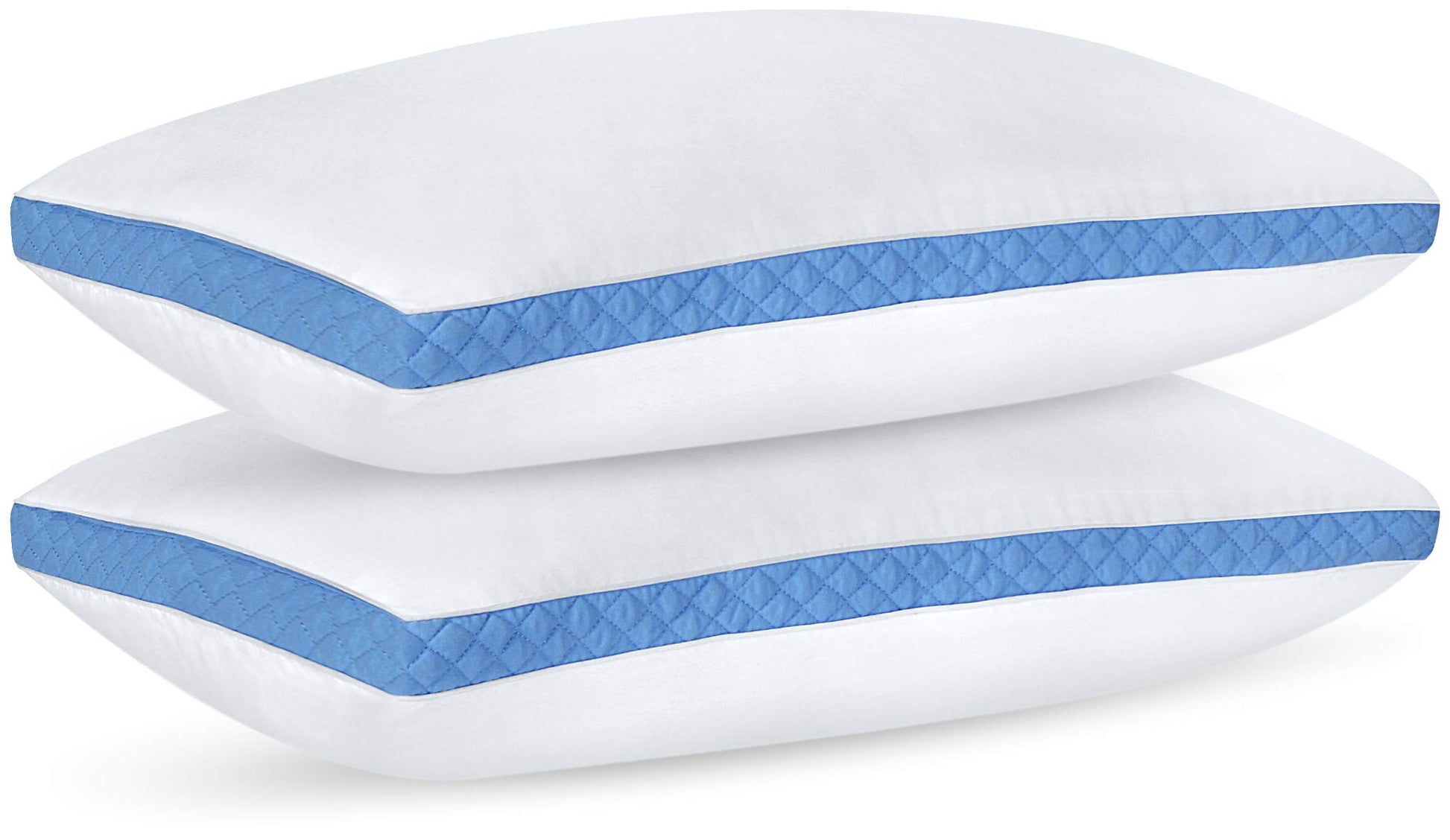 Utopia Bedding Bed Pillows for Sleeping Queen Size (White), Set of 2,  Cooling Hotel Quality, Gusseted Pillow for Back, Stomach or Side Sleepers