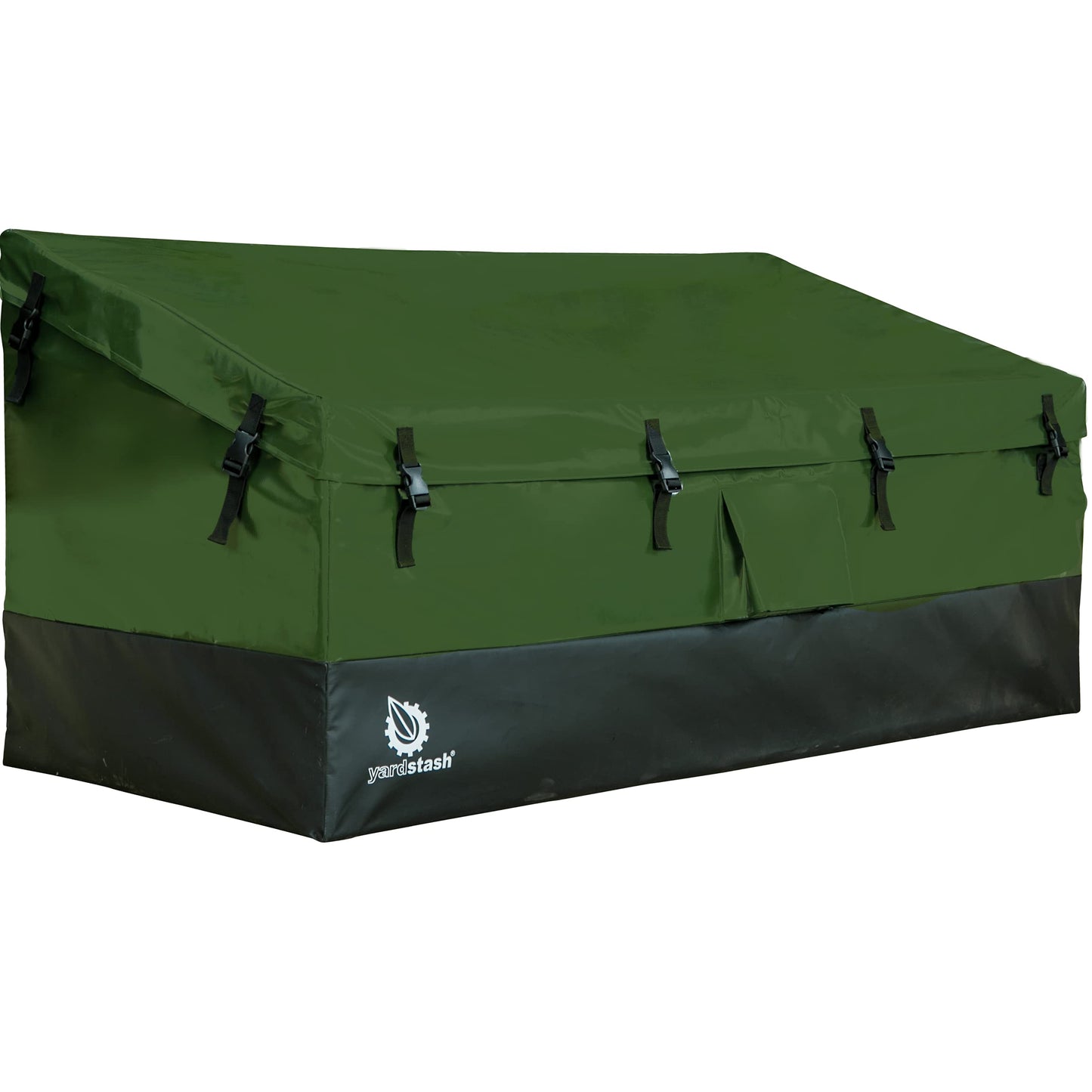 YardStash Outdoor Storage Box (Waterproof) - Heavy Duty, Portable, All Weather Tarpaulin Deck Box - Protects from Rain, Wind, Sun & Snow - Perfect for the Boat, Yard, Patio, or Camping – XL Green