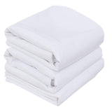 Niagara Sleep Solution 4 Pack Waterproof Pillow Protectors Queen 20x30 Inches Life Time ReplacementSmooth Zipper Premium Encasement Covers Quiet Cases Set White