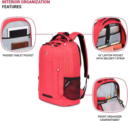 SwissGear Cecil 5505 Laptop Backpack, Teaberry, 18-Inch