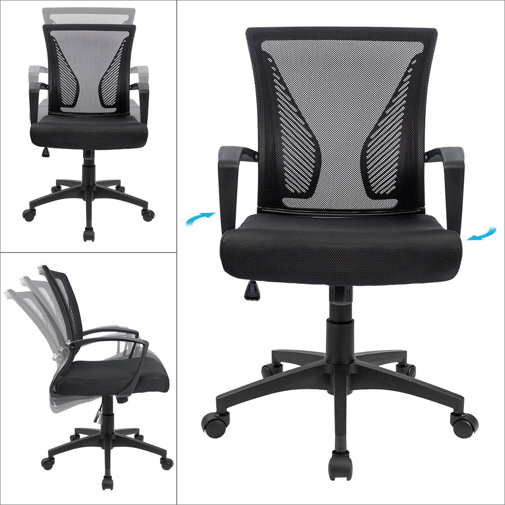 Mid back support for office chair hot sale