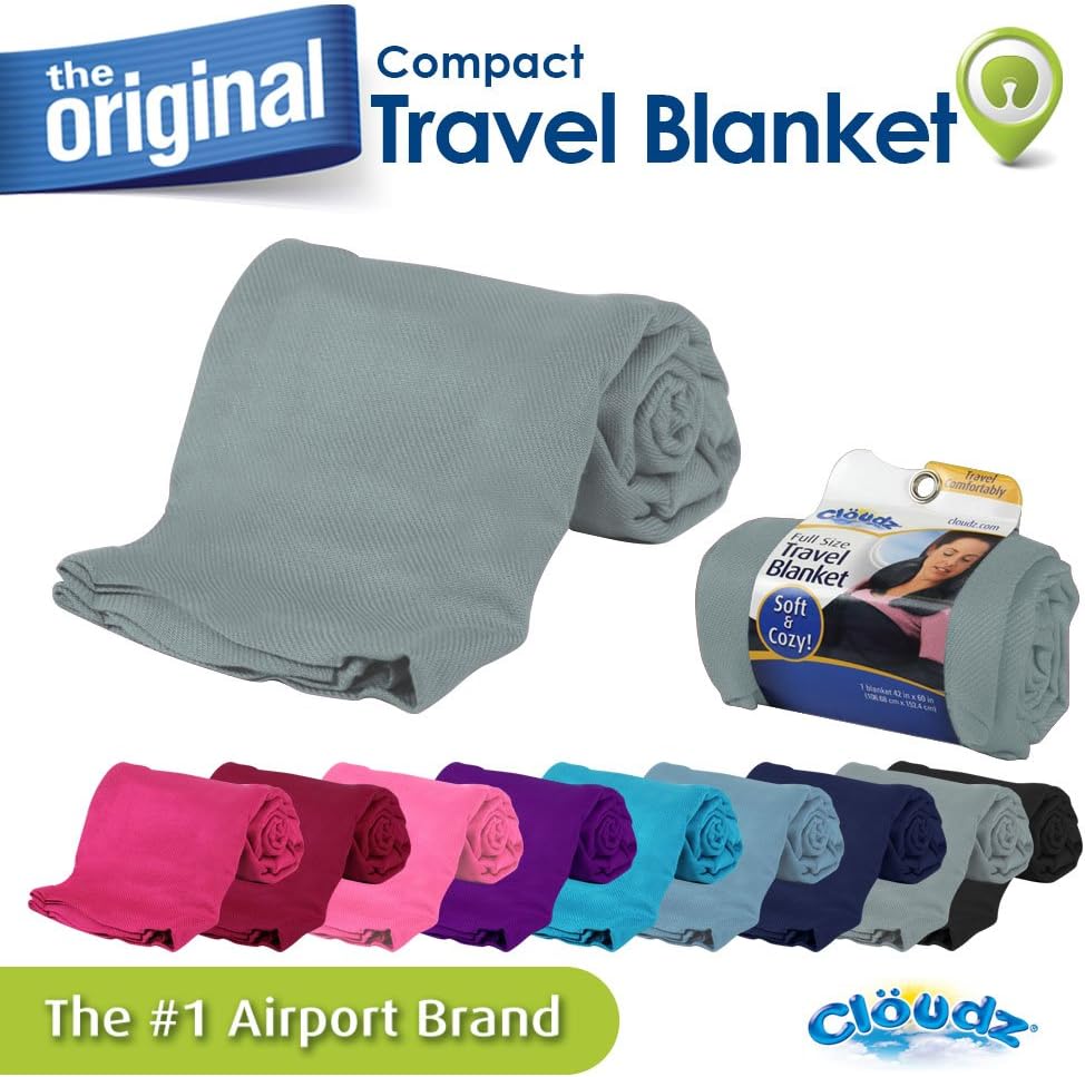 Cloudz Compact Travel Blanket - Charcoal