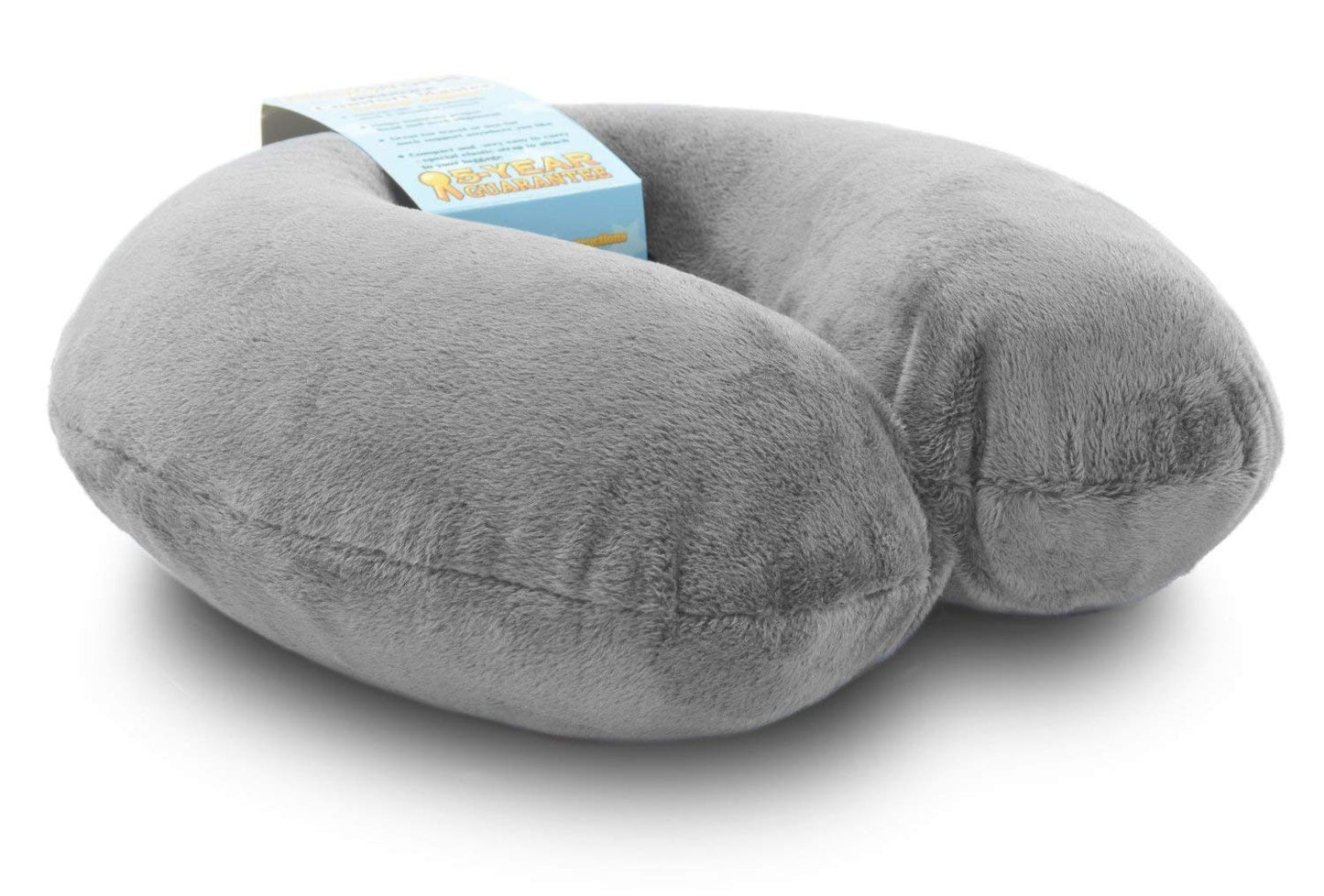 Crafty World Neck Pillow for Traveling, Comfort Pal Memory Foam Travel Pillow with Carry Bag and Washable Cover - Eliminate Neck Pain in Cars, Planes, or When Sleeping at Home