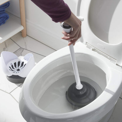 Clorox Toilet Plunger with Hideaway Storage Caddy