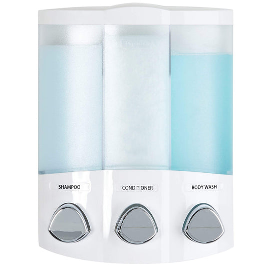 TRIO 3-Chamber Soap and Shower Dispenser Better Living