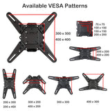 VideoSecu ML531BE2 TV Wall Mount kit with Free Magnetic Stud Finder and HDMI Cable for Most 26-55 TV and New LED TV up to 60 inch VESA 400x400 Full Motion with 20 inch Articulating Arm WP5