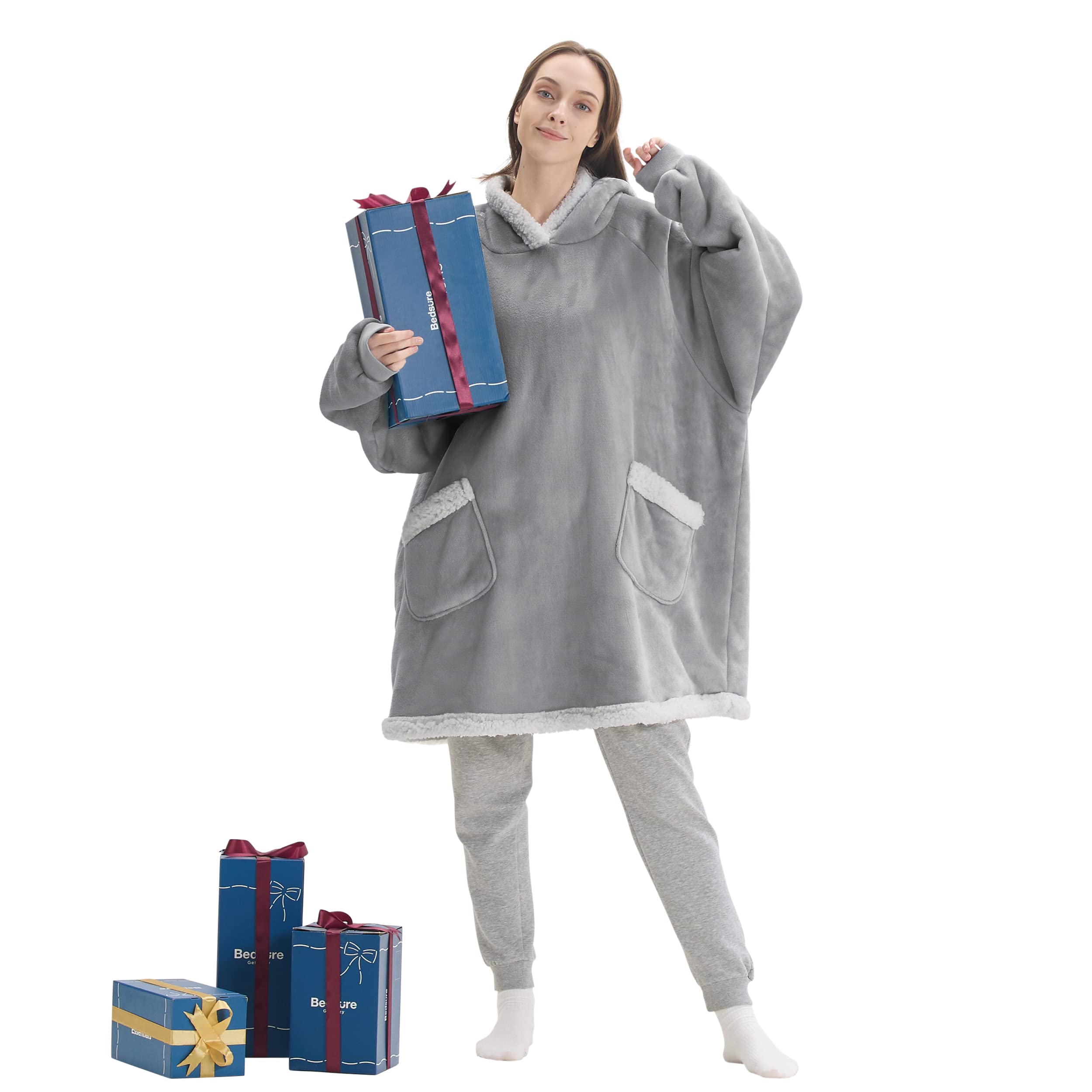 Bedsure blanket online hoodie