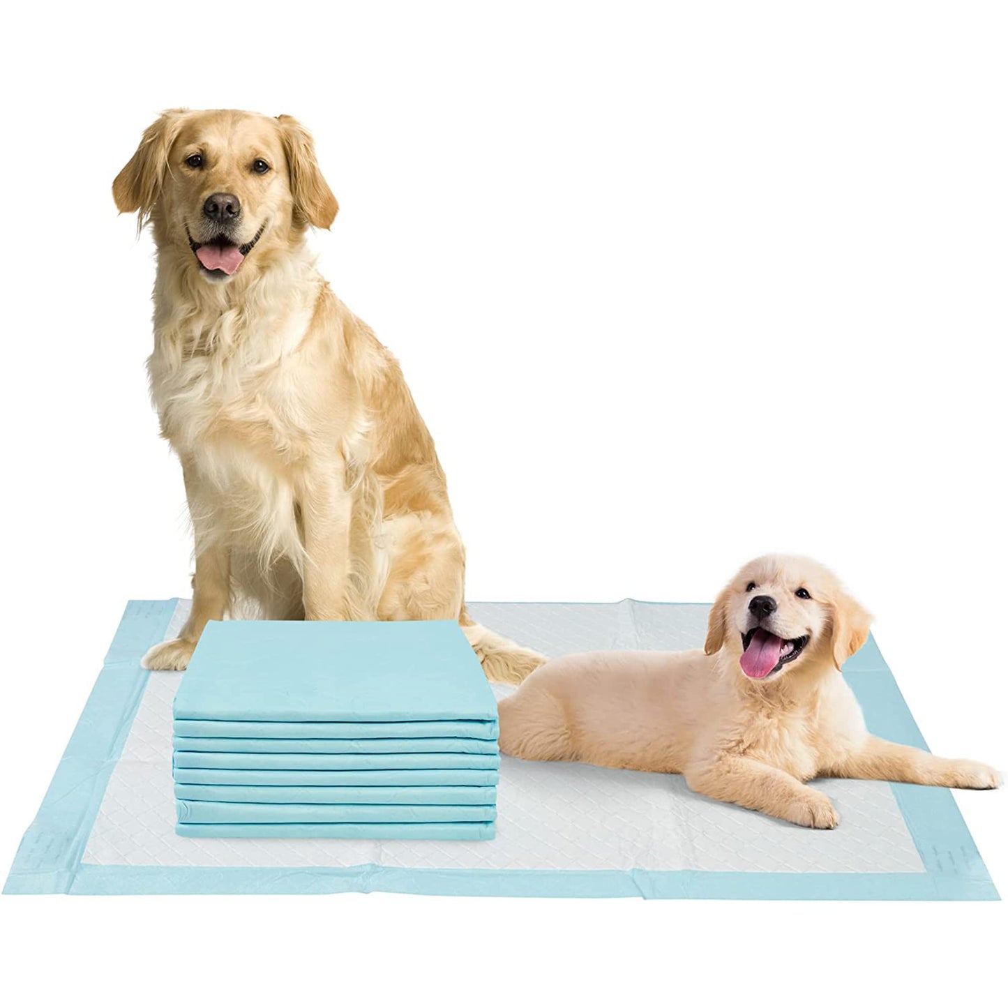 Happy Nites Dog Pee Pads - XL Puppy Pads with Leak-Proof Protection & Adhesive Tags for Pet Training, 24 x 36 Inch - 30 Pack