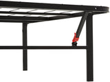 AmazonBasics Foldable Metal Platform Bed Frame 14 Inch Height for Under-Bed Storage - Tools-free Assembly, No Box Spring Needed - Queen