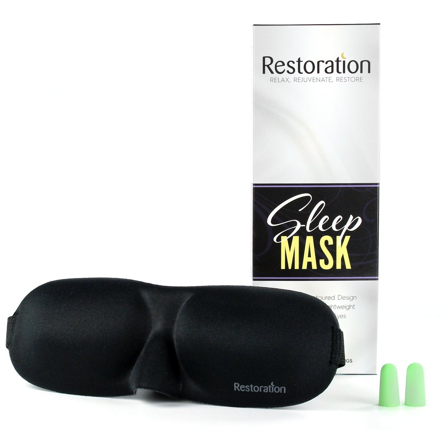 100% Natural Silk Sleep Mask/Eye Mask with 2 Adjustable Straps