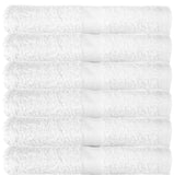 Wealuxe Cotton Hand Towels - Soft and Lightweight - 16x27 Inch - 12 Pack - White